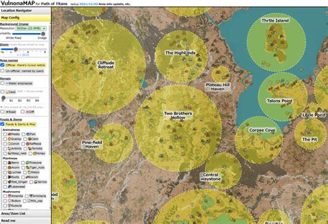 path of titans map with names|Resource and cave map updated! : r/pathoftitans .
